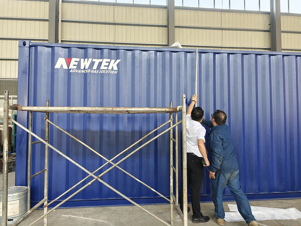 Container based oxygen generator Container based oxygen generator